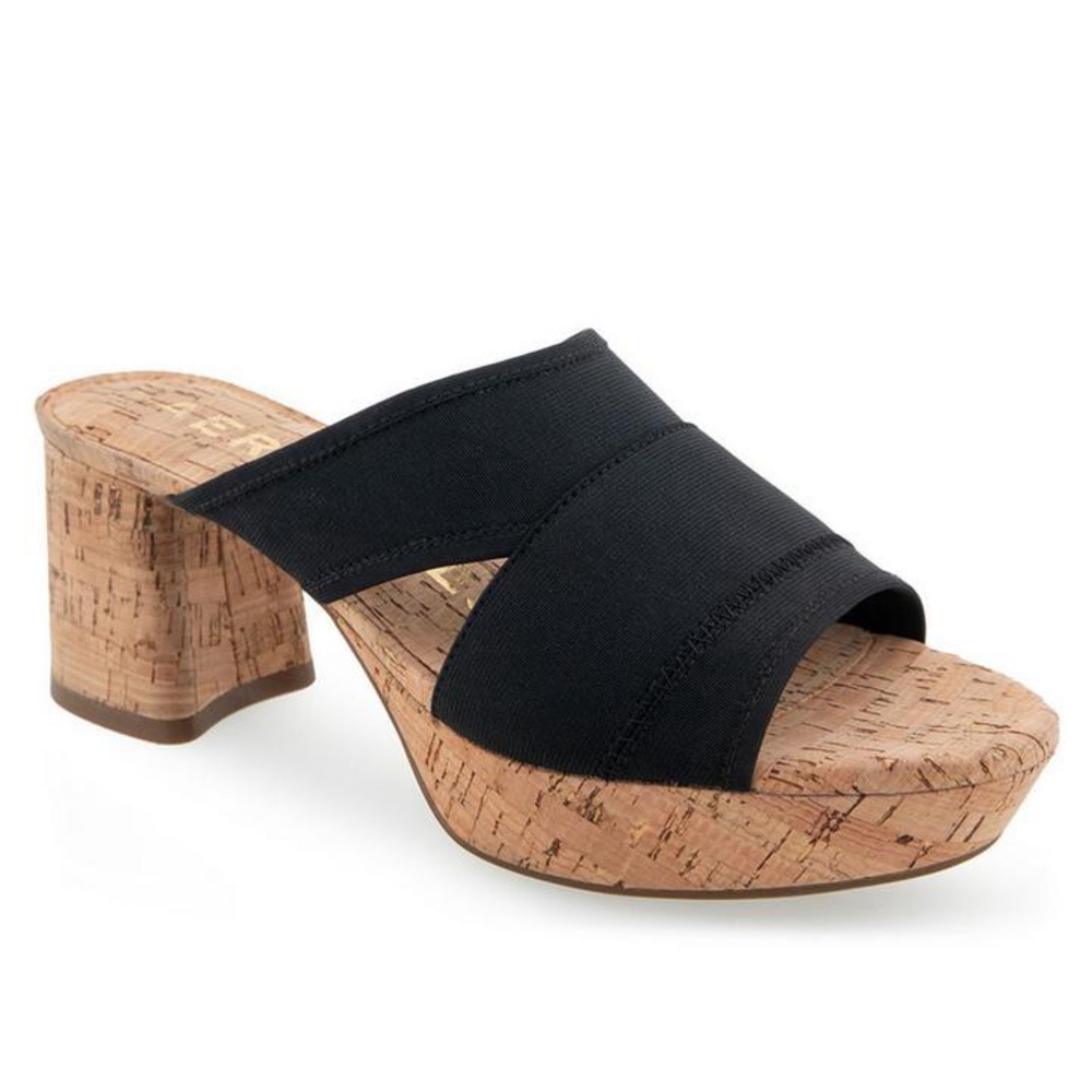 WOMEN'S AEROSOLES CARMA PLATFORM DRESS SANDALS In Black Size 7